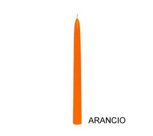 Candela conica 250 mm Arancio 12 pz