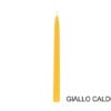 Candela conica 250 mm Giallo caldo 12 pz