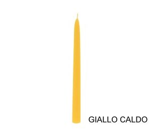 Candela conica 250 mm Giallo caldo 12 pz