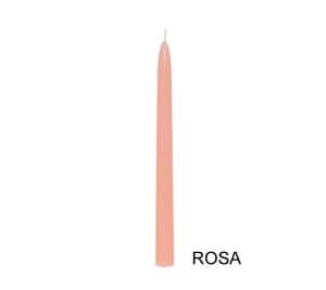 Candela conica 250 mm Rosa