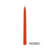 Candela conica 250 mm Rosso