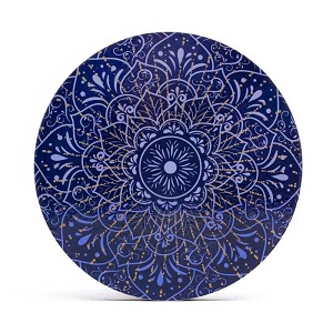 Sottobicchieri Mandala blu scuro set da 6