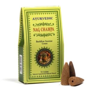 Coni Incenso flusso inverso Nag Champa Ayurvedic