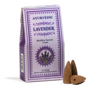 Coni Incenso flusso inverso Lavanda Ayurvedic