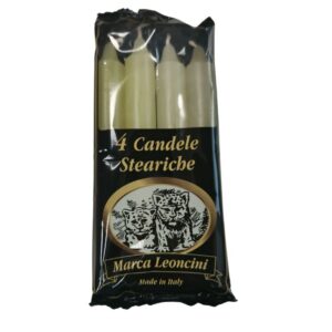 Candele Steariche Leoncini flowpack 4 pz